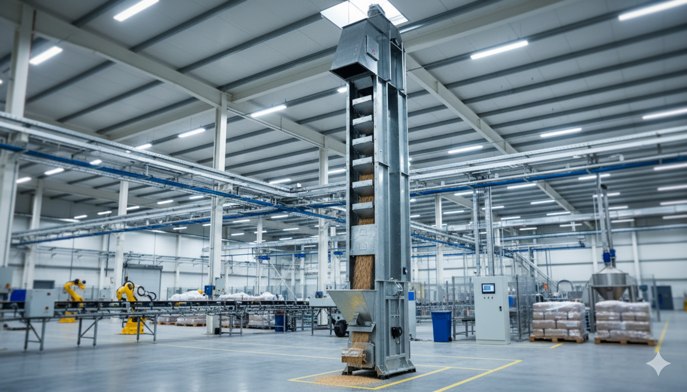 Elevador de Canecas: Transporte vertical seguro e eficiente