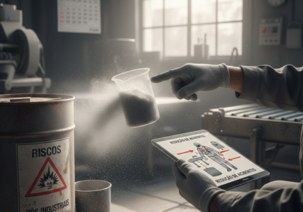 Riscos no manuseio de pós industriais e como reduzir acidentes