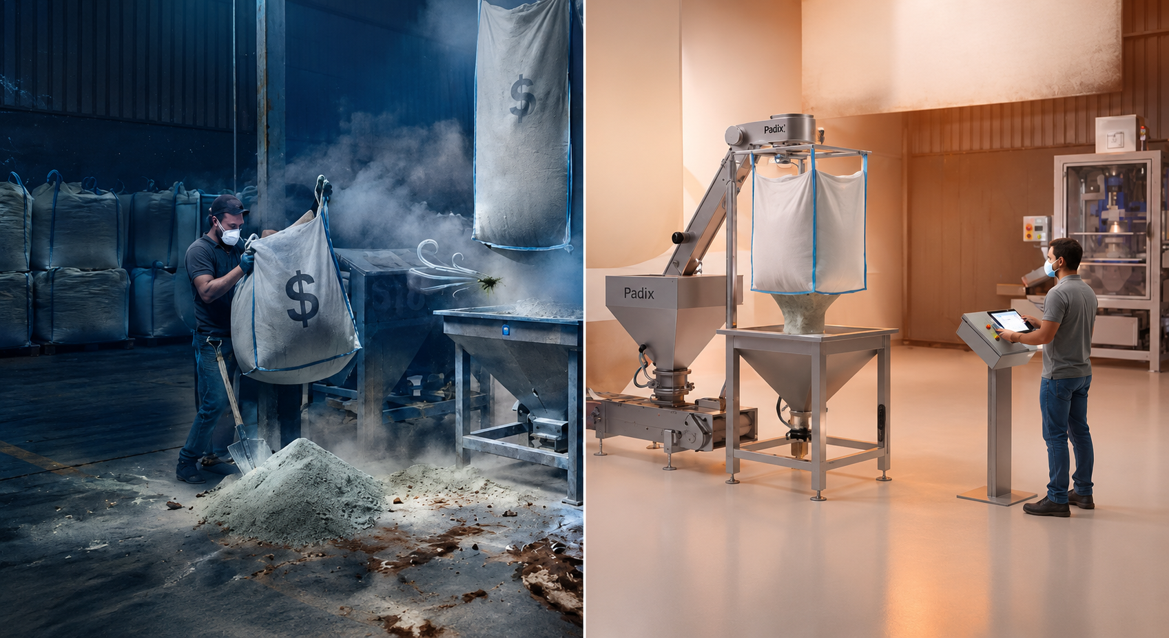 Descarregamento de Big Bags: mais eficiência industrial