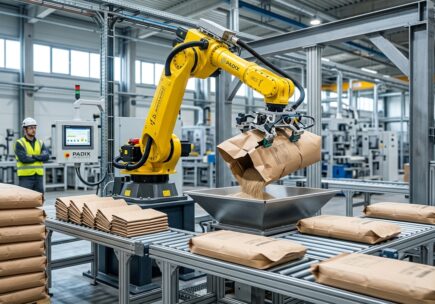 Robô rasga-sacos: mais segurança e produtividade na indústria